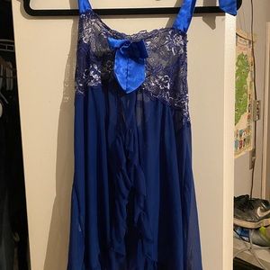 Avid love babydoll blue size large